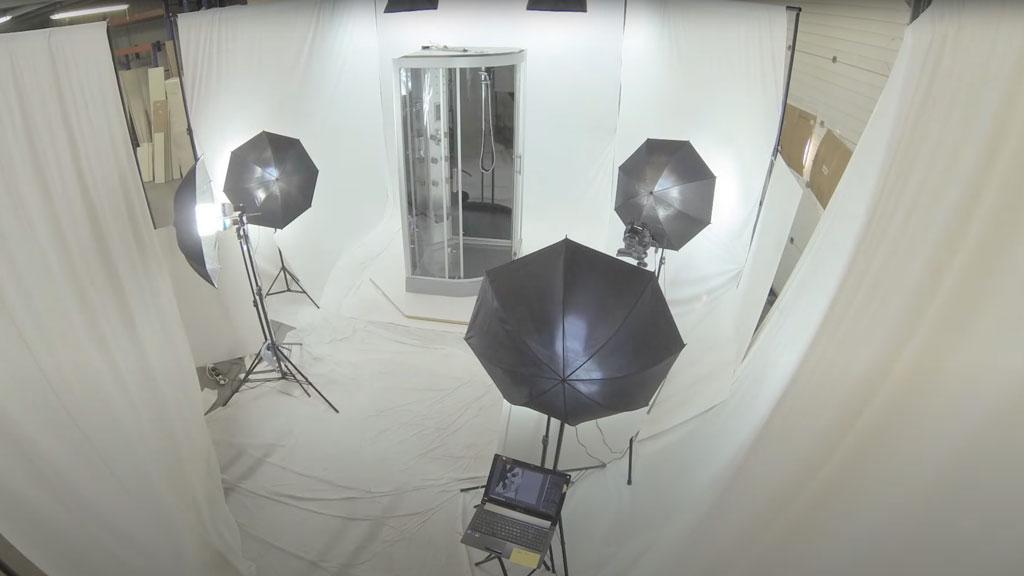 Studio photo objets a 360 degres