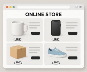 Packshot d'objet 360° efficace pour le e-commerce
